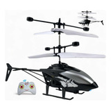 Helicóptero Com Controle Recarregável Brinquedo Presente War Plainfun Game Cor Preto
