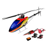 Helicóptero Controle Remoto Align T rex 470lt Super Combo Cor Azul