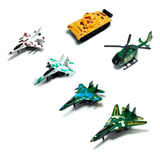 Helicoptero De Brinquedo Frota Avião Fricção Presente Kit 6
