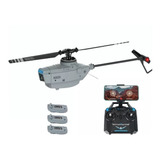 Helicóptero Eachine E110 Rc Com 3bat 2 4g 6 axis 720p Nf