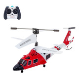 Helicóptero Falcão 3 Canais Com Controle Remoto Giroscópio
