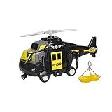 Helicóptero Polícia Com Luz, Som E Fricção - Escala 1:20
