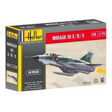 Heller 80323 Mirage Iii-1/72 Dassault Mirage Iii E/r/5 Kit