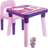 Hello Kitty - Mesinha Infantil C/ Cadeirinha E Boneca