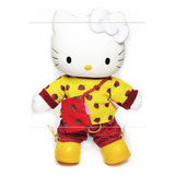 Hello Kitty Amarelo Pelucia E Vinil Multibrink 27 Cm