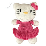 Hello Kitty Brinquedo Decoração Amigurumi Crochê Pronta Entr