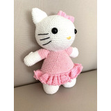 Hello Kitty Em Crochê Amigurumi