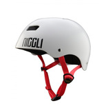 Helmet Iron Niggli Pads Branco Fosco