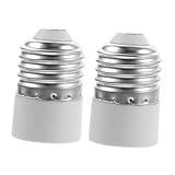 HEMOTON 2 Unidades Adaptador De Lâmpada E14 A E12 Base Da Lâmpada Lâmpadas Wiz Lâmpada Elétrica Parafuso Conversor De Luz Adaptador De Base E27 Para E14 Conector Soquete B22
