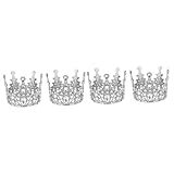 Hemoton 4 Peças Coroa De Aniversário Infantil Recém Nascido Foto Adereço Strass Tiara Rainha Coroas Decoração Retrô Mini Peça Central Infantil Parte Rainha Tiara Roupas Infantis Festa De