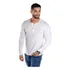  Henley Manga Longa Pima Básica