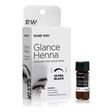 Henna Glance 3 5g Com Fixador 20ml E Pá Medidora Cor Ultra Black
