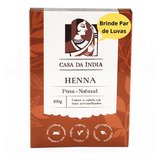 Henna Indiana 100% Natural Ruivo Cabelo 100g + Grátis Luvas#