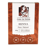 Henna Natural Pura Simples Indiana Casa Da Índia