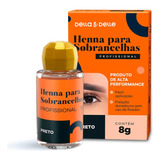 Henna Para Sobrancelha 8g Della E Delle Cor Preto