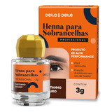 Henna Para Sobrancelha Della E Delle 3g Castanho Escuro