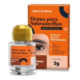 Henna Para Sobrancelha Della E Delle 3g Castanho Médio