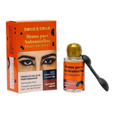 Henna Para Sobrancelhas Della Delle Castanho Médio 8g 3un