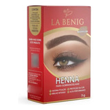 Henna Profissional La Benig 3g Imediato Cor Marrom 3g
