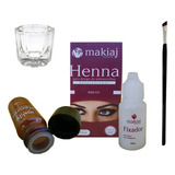 Henna Rena Makiaj Sobrancelha Pincel Chanfrado Dappen Tom Marrom