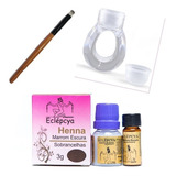 Henna Sobrancelhas Eclépcya 3g Escura Anel E Pincel