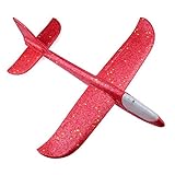 Henniu Aviões Planadores Voadores Com Flash LED Luz 18 9 Modo De Voo De Espuma Jogando Avião De Ar Avião Acrobático Jogo De Esportes Ao Ar Livre Brinquedos Presente Para Crianç