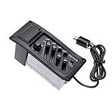 Henniu Equalizador De 4 Bandas Equalizador Piezo Pickup EQ 7545R Pré Amplificador De Guitarra Acústica Amplificador De Pré Amplificador Sintonizador