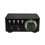 Henniu Hifi Bt5.0 Digital Amplifier Mini Stereo Audio Amp 100w Dual Channel Sound Power Audio Receiver Stereo Amp Usb Aux For Home Theater Usb Tf Card Players Black