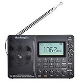 Henniu Rádio Portátil Hrd 603 Am Fm Sw Bt Tf Rádio De Bolso Usb Mp3 Gravador Digital Suporte Para Cartão Tf Bluetooth Preto