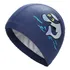 Hero Band Touca De Natação Infantil Profissional Impermeável Cor Azul Escuro Golfinho