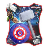 Herói Infantil Escudo Capitão América E Martelo Trovão Thor