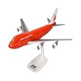 Herpa Modelo De Avião De Encaixe Snapfit Boeing 747 100 Braniff International Em Escala De 1 250 Miniatura De Plástico Com Pedastal Construção De Modelos Edição Para Colecionadores