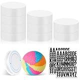HFKPJRT Círculos De Espuma De 7 6 Cm Para Artesanato 10 Unidades De Discos De Isopor Brancos Com Adesivos De Letras E Fio Para Pendurar Para Fazer Pulseiras De Amizade Bolos Em Branco E Decorações