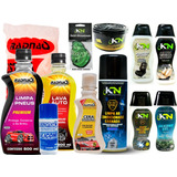 Hidratação Completa Bancos De Couro Lavagem Total Kit 12un