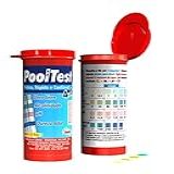 HidroAll Kit Pooltest 4 Em 1 Para Análise De Piscinas   50 Tiras