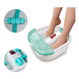 Hidromassageador Para Pes Foot Spa 110v Multilaser Hc006 Cor Branco