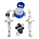 Hidrômetro Unijato Medidor Agua 3 4 Akvometer Cavalete Pvc