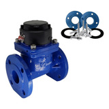 Hidrômetro Woltmann Tangencial 60mm 2 Polegada C Conexões