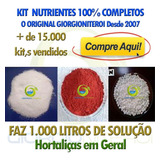 Hidroponia Kit Nutrição Faz 1000 L Solução Nutritiva Horta