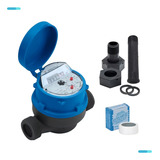Hidroreader Hidrômetro Medidor De Água Unijato 3 4 Qn 1 5 115mm Kit Co