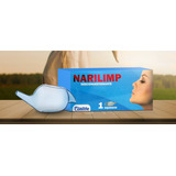 Higienizador Ducha Nasal Lavador Lavagem Sinusite Narilimp Cor Azul