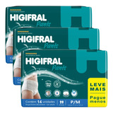 Higifral Fralda Geriátrica Kit Com 3 Pacotes 
