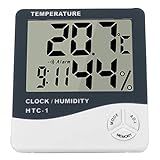 Higrômetro Interno Eletrônico Do Termômetro  Termômetro Digital Da Sala Com Monitor De Temperatura E Umidade
