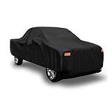 Hihaha Capa De Caminhonete Para Ford F350 Pickup De Cabine Regular 2 Portas 2008 2021 Capa De Proteção Contra Sol Chuva Poeira Vento Neve Caminhonete 190T PU 1 Peça Preta