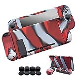 Hikfly 3 Kits De Capa Protetora De Gel De Silicone Antiderrapante Compatíveis Com Nintendo Switch Tela De 6 2 Polegadas 2017 E Controles Joy Con 8 Peças De Tampas De Aperto De Polegar Camuflagem