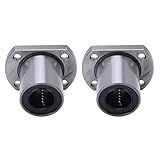 Hilitand 16mm LMH16UU Rolamento Linear De Esfera Para Eixos De Movimento Linear CNC - Operação Estável- Baixa Resistência Ao Atrito- Vida útil Longa - Para Sistemas CNC- Equipamentos Eletrônicos-