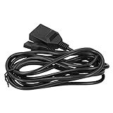 Hilitand Cabo De Extensão De 15 Pinos Cabo De Extensão De Controle De 3 Metros Para SNK Para Neo Geo Para AES CD Gamepad Preto 