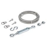 HILLMASTER Kits De Portão Anti Queda Duráveis Para Cerca De Madeira Kit De Cabo De Suporte De Portão Em Zinco Kit De Portão De Vedação Anti Flacidez Aço Kit De Reparo De Porta De Madeira Para Ambientes Externos