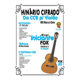 Hinário Cifrado Violão A5 Fox   Colorido   Iniciante   Hinos