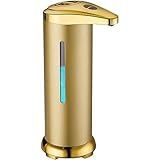 Hintyne Dispensador Automático De Sabão Sem Toque IPX4 280 Ml Gold Soap Dispenser Com Sensor Infravermelho E Janela Visual Quantitativo Alimentado Por Bateria Dispensador De Sabão De Aço Inoxidável